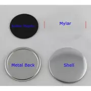 100pcs/Set 3" 75mm Rubber Magnetic Button Badge Parts for DIY Maker Supplies