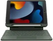 Dexnor for iPad 9th Generation Case with Keyboard Floating Cantilever Magnetic Stand Multi-Touch Trackpad Backlit Pencil Holder Magic Style Keyboard for iPad 9th/8th/7th Generation 10.2", Army Green