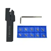 ZQ1616R-2 Lathe Turning Tool External Grooving Tool Holder +SP200 Carbide Insert