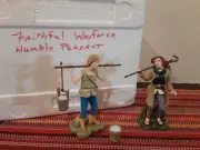Thomas kinkade hawthorne village faithful wayfarer humble peasant