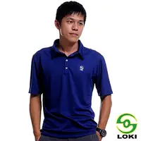 在飛比找PChome24h購物優惠-LOKI 男 VANA 抗UV短袖排汗POLO衫(微光藍) 