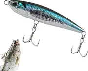 Fishing Lures Set,Reusable Long Casting Sinking Lures - Portable Angling Tackle Kits, Colorful Bass Shaker Bait for All Water Layers