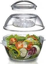 Prodyne Acrylic Iced Up Salad to Go Bowl, 5.5 Qt.