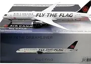 Pre-Built Model Aircraft Scale Highly Detailed Aircraft Model 1:400 15CM for Canada Air B787-9 C-FVLQ Fly The Flag Airplane Miniature Miniature Airplane Model