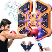 Catzon Intelligent Boxing Trainer with Music and Gloves Punching Game-Orange