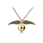 Quidditch Golden Snitch Gold Pocket Necklace Harry Potter Deathly Hallows