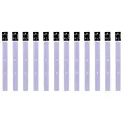 2x 6pc Colourhide 30cm Bindermate Ruler Bookmark For Ring Binder Files Purple