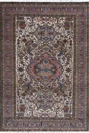 Ardebil Wool & Silk Hand Knotted Persian Rug - 265x170cm by Cyrus Rugs