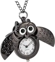 [OATIPHO] Creative Pocket Watch Pocket Watch Owl Charm Vintage Watch Pocket Watch Chain Eagle Ring Watch Moon Watch Owl Pocket Watch Watches Lovely Owl Pocket Watch