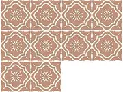 Morbuy Oil Proof Waterproof Tile Stickers, 20 PCS Peel and Stick Backsplash Stick on Tiles Retro Style Self Adhesive Wall Tiles PVC Tile Stickers for Kitchen (20x20cm,Pink Pattern)