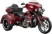 Motorcycle Model with Steering Movable Stand for Harl&ey for Da&vi&ds&on 2021 for CVO for Tri Glide 1:12 Alloy Classic Street Motorcycle Model Diecast Leisure Motorcycle Model Gifts