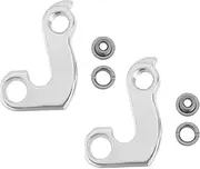 LT Easiyl Bicycle Front Derailleur Hanger Compatible with Union GH-012 38 x 54.5 mm Bicycle End Hook Rear Derailleur Hook with Screws Rear Derailleur Hanger Silver