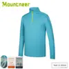 【Mountneer 山林 男 膠原蛋白長袖排汗衣《藍》】31P65/排汗衣/薄長袖/春夏款