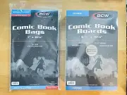 BCW Current/Modern Thick Bags & Current Boards 100 Ct Ea Bronze-Modern Comic Fit