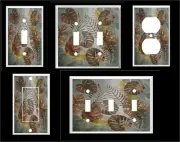 PALM STYLE LEAVES #2 LIGHT SWITCH COVER PLATE HOME DECOR U PICK SIZE