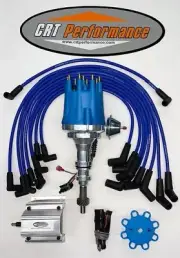 FORD 351W Windsor Small Cap HEI Distributor + 60K Coil + 8MM USA Wires SBF 351W