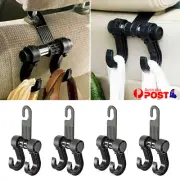 4 pcs For Bag Purse Headrest Universal Grocery Car Seat Back Hanger Holder Hooks