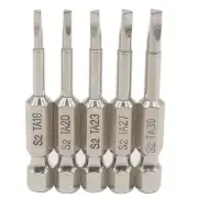 5 Pieces Magnetic Triangle Screwdriver Bits Set, 1/4 Inch Hex 1.8/2.0/2.3/2.7...