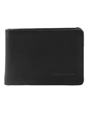 [PIERRE CARDIN] Italian Leather Bi-Fold Men's Wallet in Black