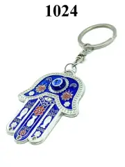 Turkish Evil Eye Hamsa Hand Key Chain for Protection #1024