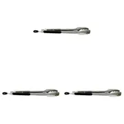 3x Appetito Heavy Duty Stainless Steel Tongs w/Rubber Grip & Locking Ring 30cm