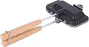 Mountain Pie Maker Cast Iron Non-Stick Camping Sandwich Toastie Pie Iron Easy to Clean and Carry - Double Ends are, 1