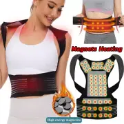 Magnet Self Heating Back Support Waist Brace Spine Posture Corrector Pain Relief