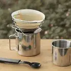Foldable Coffee Filter Cup Portable Coffee Drip Rack Dripper Stainless Steel AU