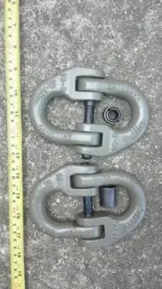 2x B-SAFE 16mm 5/8" Lifting Connecting COUPLING link hammerlock G80 WLL 8.2T