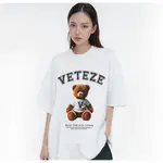 正品 韓國 潮牌 VETEZE 經典熊熊上衣 字母T 短袖 素T 明星穿搭 上衣 穿搭 經典款 代購 韓國品牌 泰迪熊