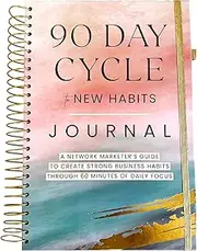 90 Day Habits Journal - 90 Day Habits Planner for Network Marketing - Direct Selling Planner for MLM Marketing Books - Network Marketing Book Journal - 90 Day Cycle to New Habits Marketing Journal