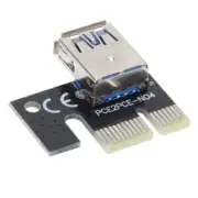 Mini PCI-E Riser Extended Adapter USB 3.0 PCI-E 1X to 16X Graphics Riser Card
