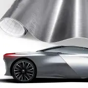 Car Interior Sticker 3D Metallic Silver Film Electroplating30cm*150cm Car Stickers Matt Brushed Aluminum Vinyl Wrap Fi