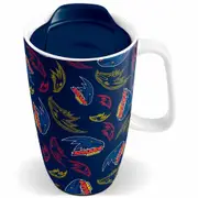 Adelaide Crows AFL Reusable Ceramic Travel Eco Cup Mug with Handle