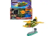 Masters of the Universe Origins Wind Raider Vehicle with Tow Hook, Retractable Cable Display Stand for Motu Storytelling Play and Display, Gift for Kids Age 6 Years and Older