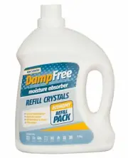 1x DampFree Moisture Absorber Refill Crystals 3.4kg Non-Scented Stops Mould rid