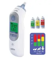 Braun Thermoscan 7 Ear Thermometer IRT6520 With Backlight - Baby / Child / Adult