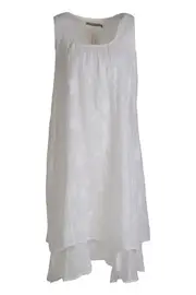 Cotton Emb Mesh & Voile Dress--HAM-91420T2