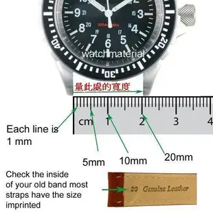 橘色22mm收20mm可替代panerai沛納海原廠錶帶鱷魚皮紋真牛皮錶帶牢靠車縫線