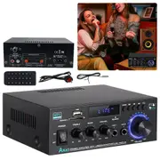 Amplifier USB 2CH Bluetooth FM 600W HiFi Stereo Digital Party Home Audio Player