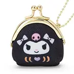 【震撼精品百貨】酷洛米_KUROMI~SANRIO 酷洛米開運達摩不倒翁造型布面迷你零錢包附鍊#30726