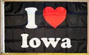 Iowa Flag FREE SHIPPING Dorm State Beer America Man Cave Sign Poster USA 3x5'