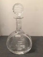 New & Beautiful Block Poland 24% Lead Crystal Perimeter Decanter with Stopper