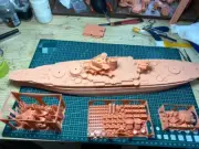 3D Printed 1/350 U.S. Navy Pennsylvania-class Battleship Unpainted Model Kit