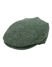 [City Hatters] Hanna Hats Tweed Vintage Cap in Green
