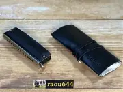 Tombo No.2248 µ-01 Short Cross Chromatic Harmonica with Black Soft Case