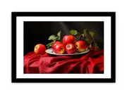 Apple Still,Life, Art Framed print