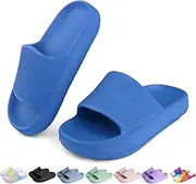 [OUYADU] Kids Cloud Slides Boys Girls Flip Flops Slip On Beach Sandals Youth Pool Shower Shoes EVA Summer Slippers（11 Little Kids - 6 Big Kids）