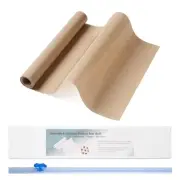 Silicone Baking Mat Roll 12in*10FT, Non Stick Macaron 120"L x 12"W Beige