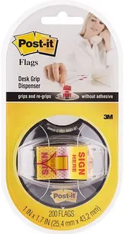 Post-It Sign Here Flags 25 x 43mm Desk Dispenser